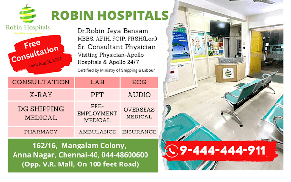 Robin Hospitals - Ambulance service by Padma Ambulance in Arumbakkam
