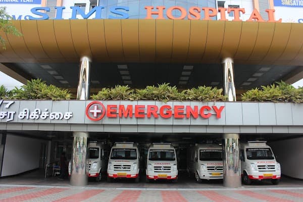 SIMS Hospitals - Multi Speciality Hospital in chennai - Ambulance service by Padma Ambulance in Vadapalani