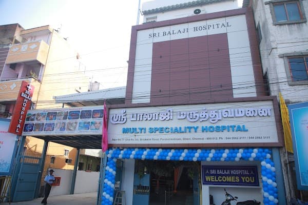 SRI BALAJI MULTI SPECIALITY HOSPITAL - Padma Ambulance Service Otteri