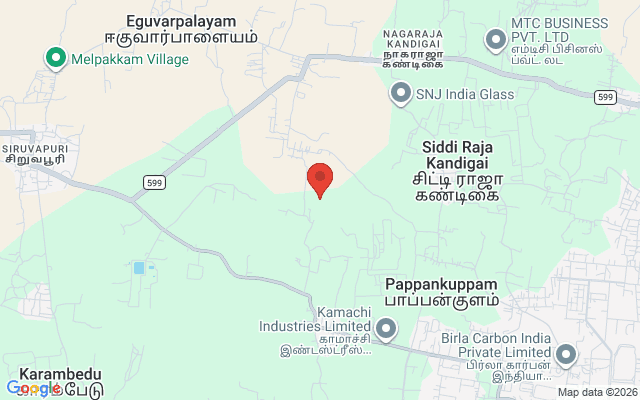 Padma Ambulance Service location map for Gummidipoondi, Chennai