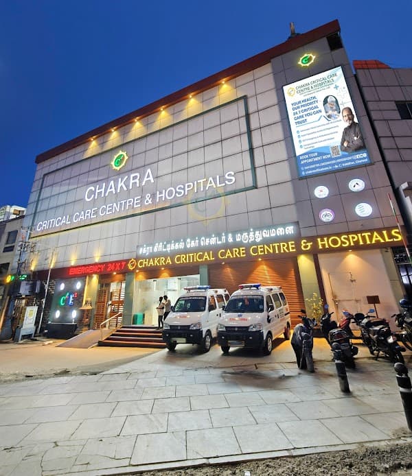 Chakra Critical Care Centre & Hospitals - Padma Ambulance Service Vallalar Nagar