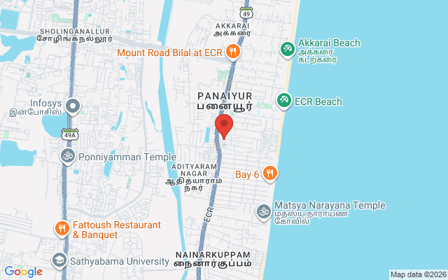 Padma Ambulance Service location map for M.G.R. Nagar, Chennai