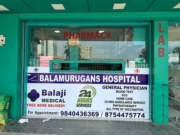 Balamurugans Hospital - Ambulance service by Padma Ambulance in Kovalam