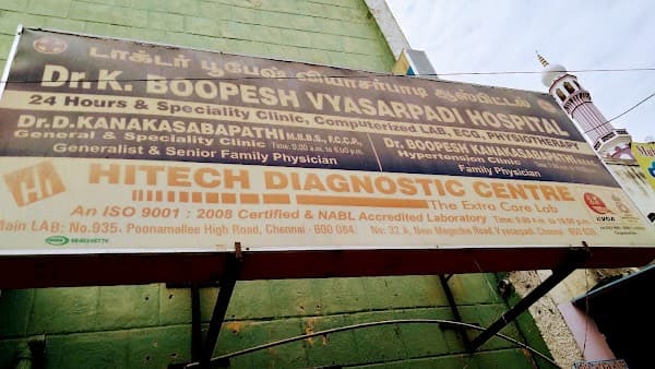 Vyasarpadi Hospital - Ambulance service by Padma Ambulance in Vyasarpadi
